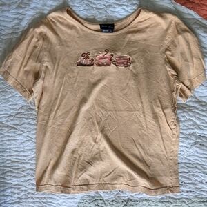 Tan Coffee Tee And Shacket Set